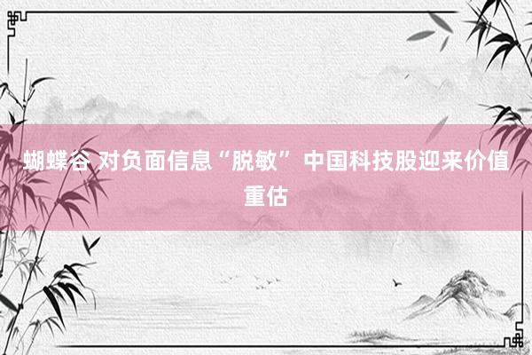 蝴蝶谷 对负面信息“脱敏” 中国科技股迎来价值重估