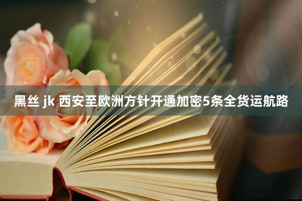 黑丝 jk 西安至欧洲方针开通加密5条全货运航路